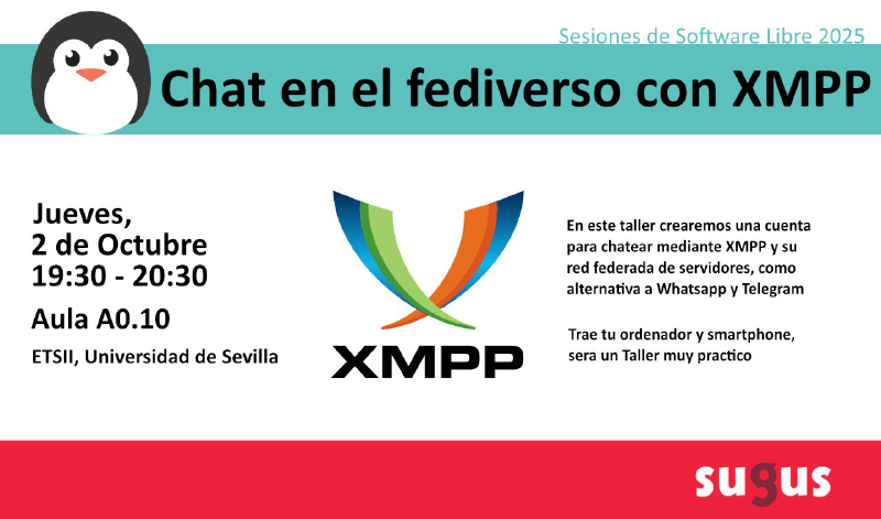 Featured image of post Chat en el Fediverso con XMPP
