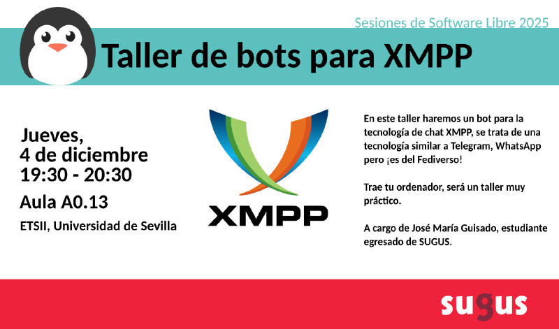 Featured image of post Taller de Bots para XMPP