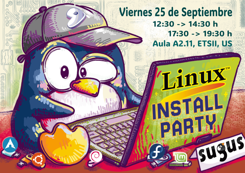 Featured image of post Linux install party